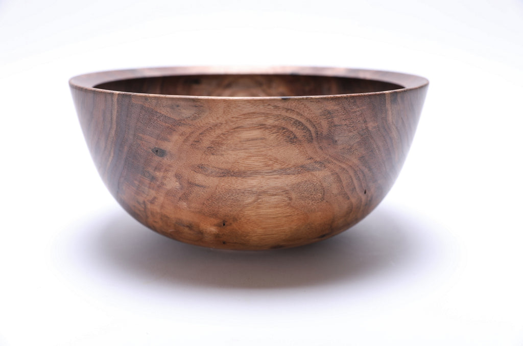 #2578 Small Wild Black Walnut Fruit and Salad Bowl 9 5/8" x 4 1/2"