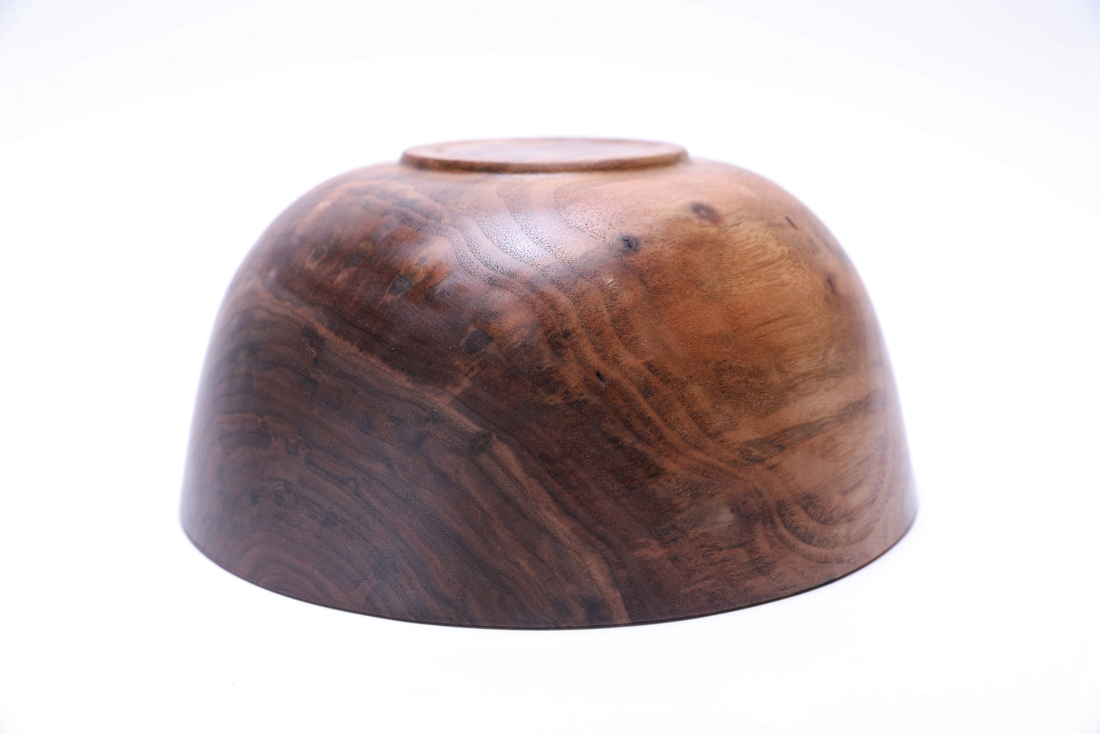 #2578 Small Wild Black Walnut Fruit and Salad Bowl 9 5/8" x 4 1/2"