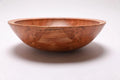#2579 Curly Wild Black Cherry Wooden Fruit and Salad Bowl  10 5/8" x 3 1/8"