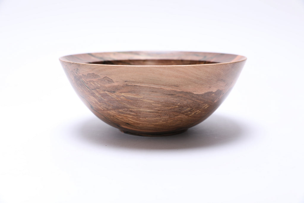 #2601 Spalted Ambrosia Maple Wooden Bowl  6 7/8" x 2 3/4"