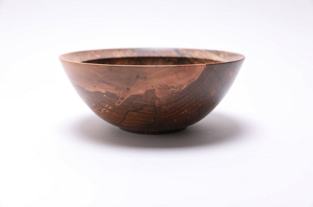 #2601 Spalted Ambrosia Maple Wooden Bowl  6 7/8" x 2 3/4"