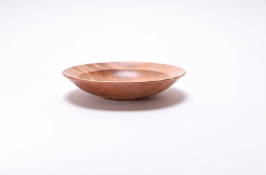 #2610 Quilted Big Leaf Maple Wooden Ring Dish  4 3/4" x 1"