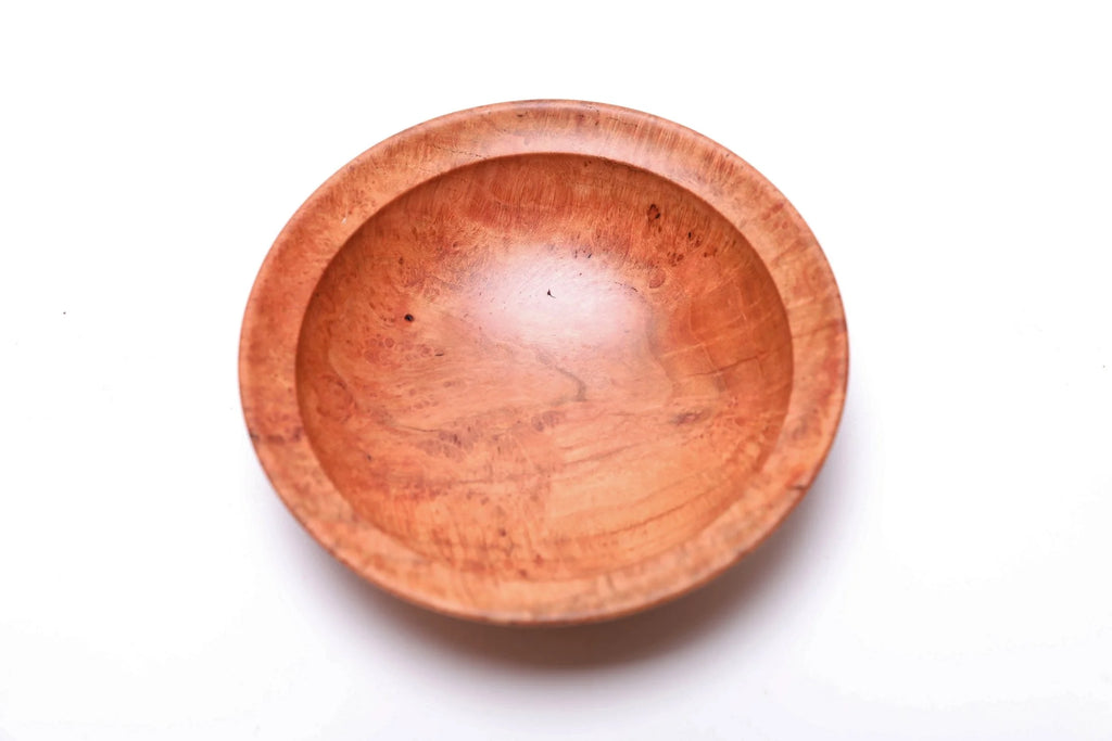#2612 Wild Black Cherry Burl Wooden Bowl  4 3/4" x 1 3/8"