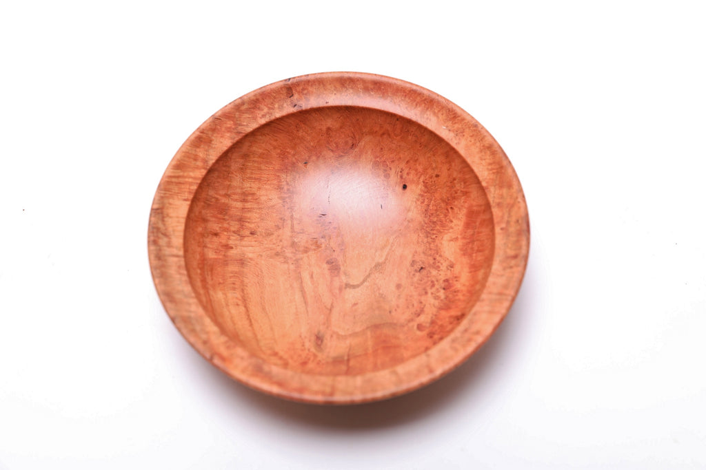 #2612 Wild Black Cherry Burl Wooden Bowl  4 3/4" x 1 3/8"