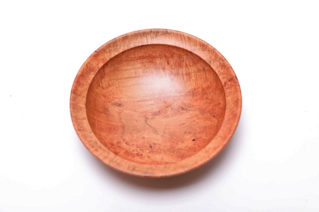 #2612 Wild Black Cherry Burl Wooden Bowl  4 3/4" x 1 3/8"