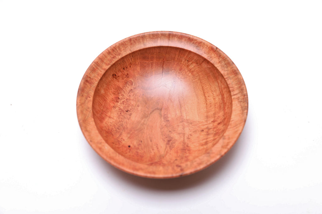 #2612 Wild Black Cherry Burl Wooden Bowl  4 3/4" x 1 3/8"
