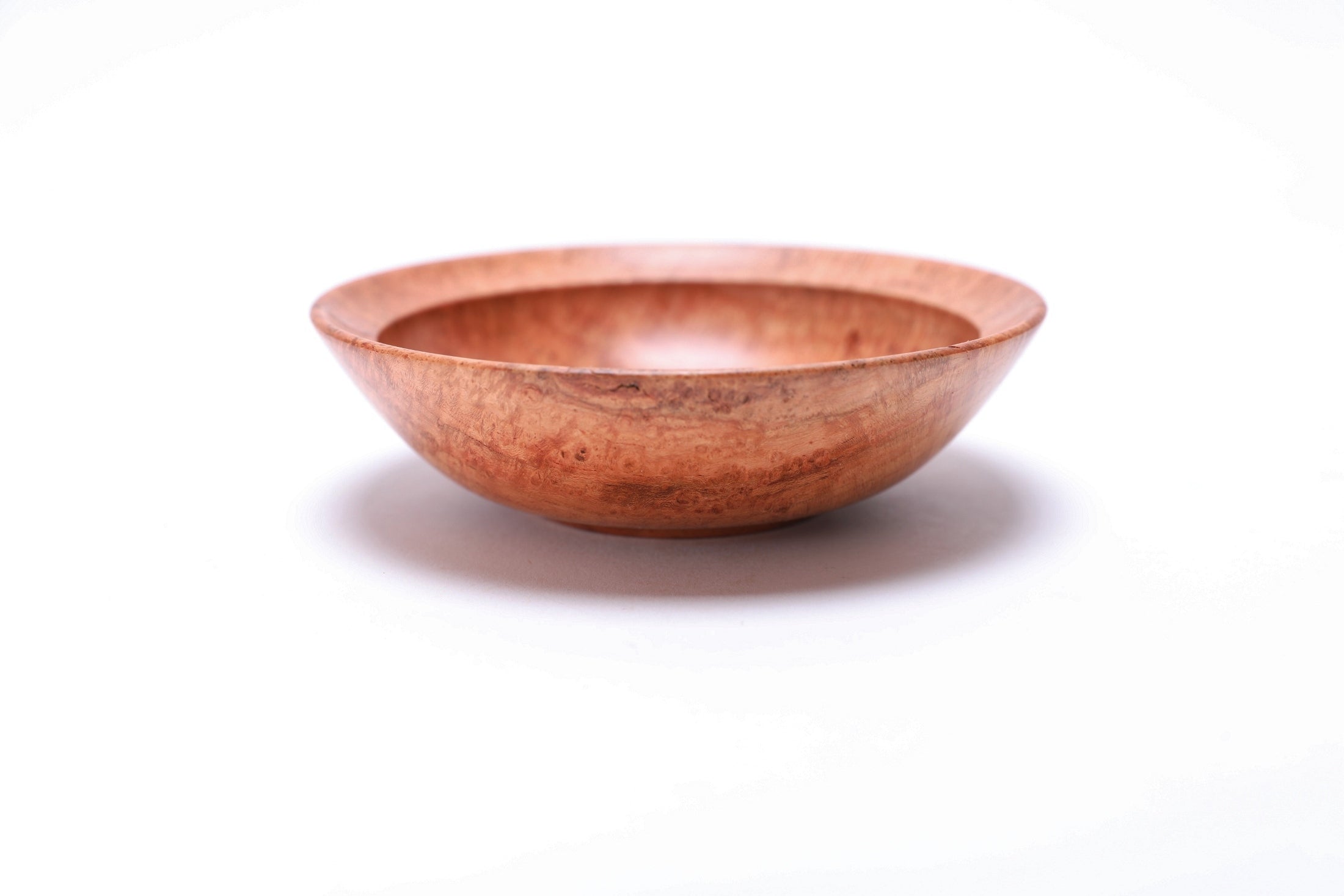 #2612 Wild Black Cherry Burl Wooden Bowl  4 3/4" x 1 3/8"
