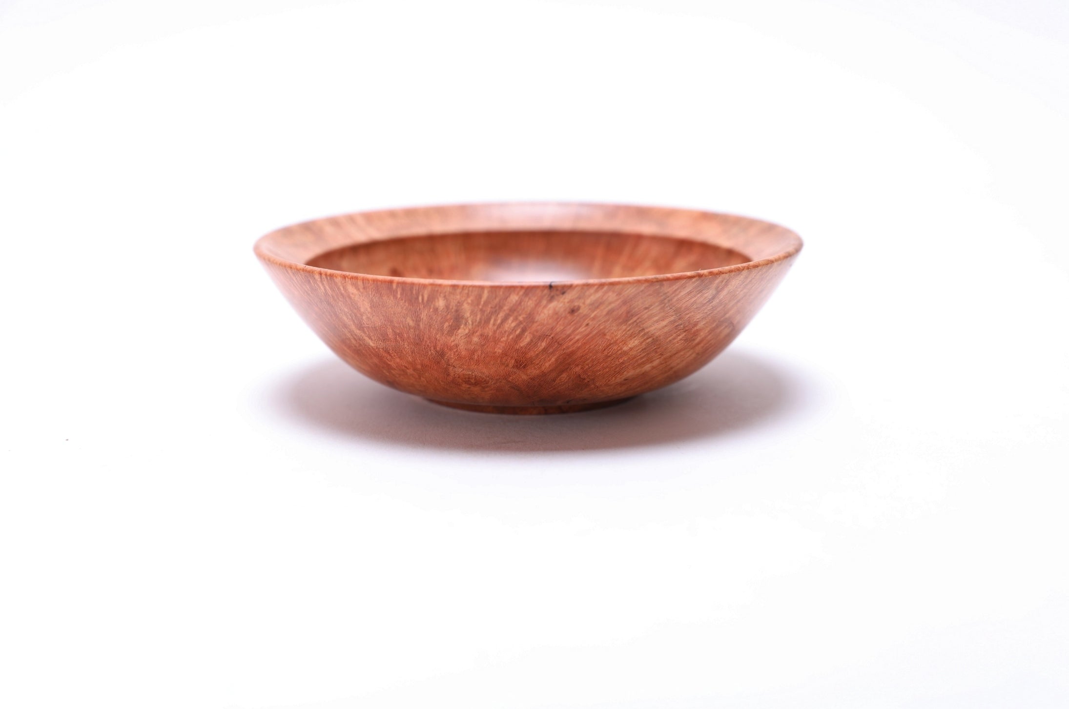 #2612 Wild Black Cherry Burl Wooden Bowl  4 3/4" x 1 3/8"