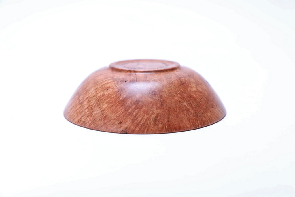 #2612 Wild Black Cherry Burl Wooden Bowl  4 3/4" x 1 3/8"