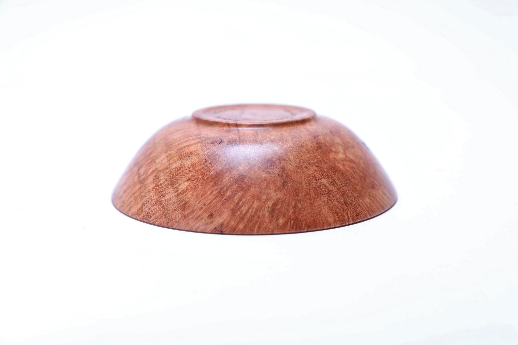 #2612 Wild Black Cherry Burl Wooden Bowl  4 3/4" x 1 3/8"