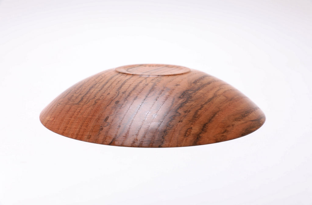 #2617 Spalted Quartersawn Red Oak Wooden Bowl 9 3/4" x 1 7/8"