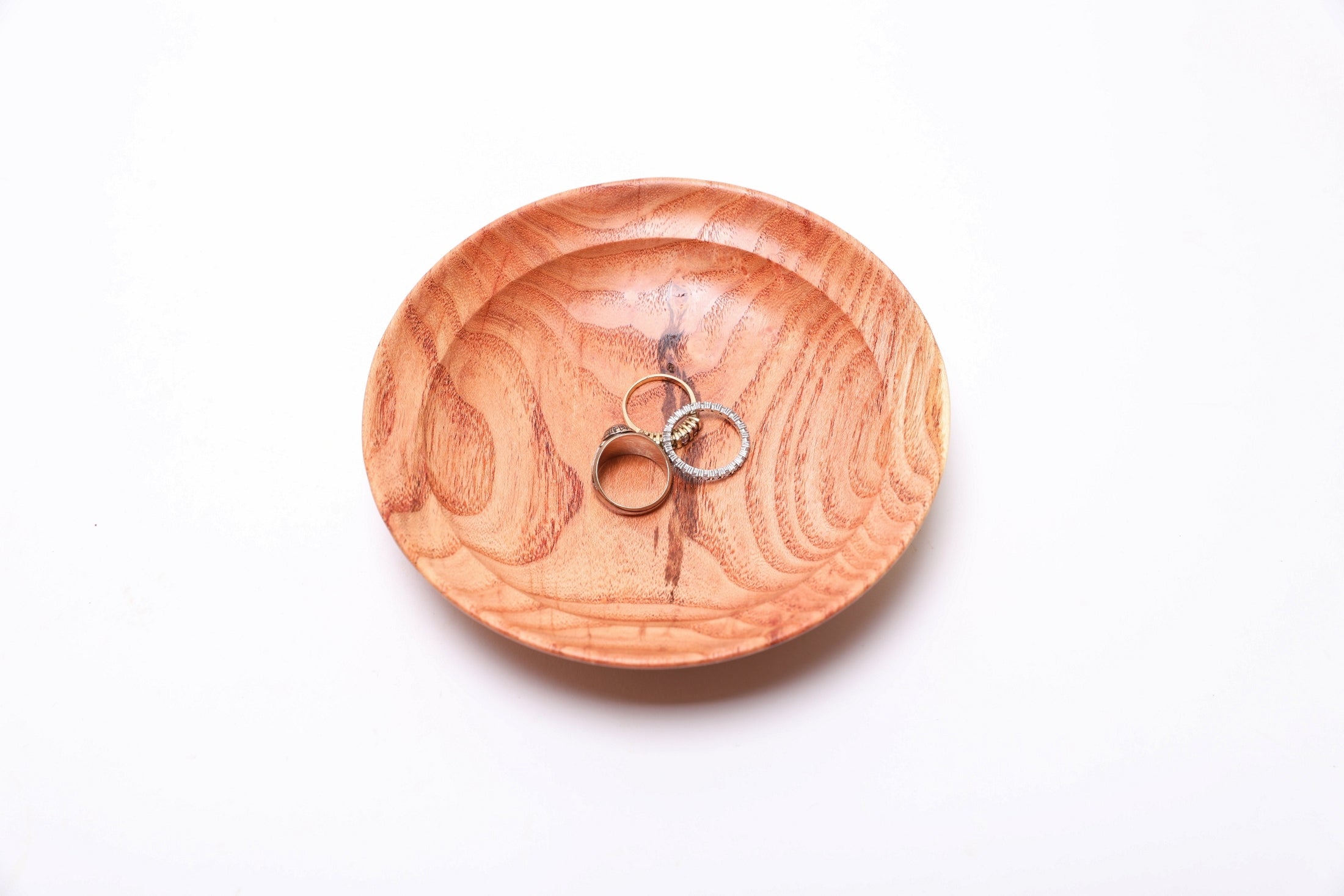 #2615 Honey Locust Wooden Ring Dish  5 3/4" x 1 1/4"