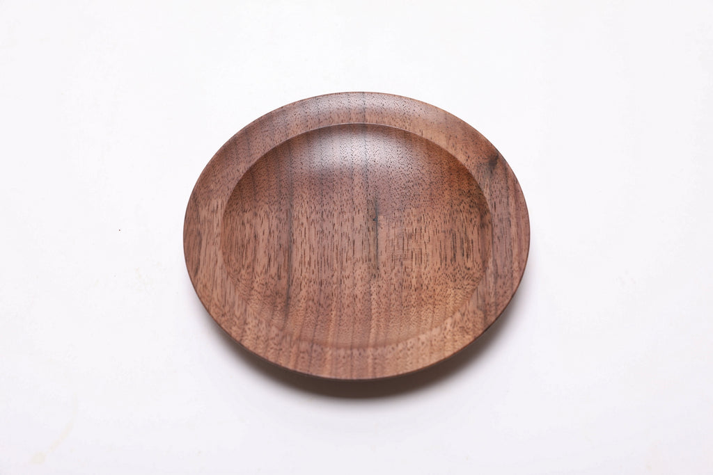 #2616 Quartersawn Wild Black Walnut Wooden Ring Dish  5 1/2" x 7/8"