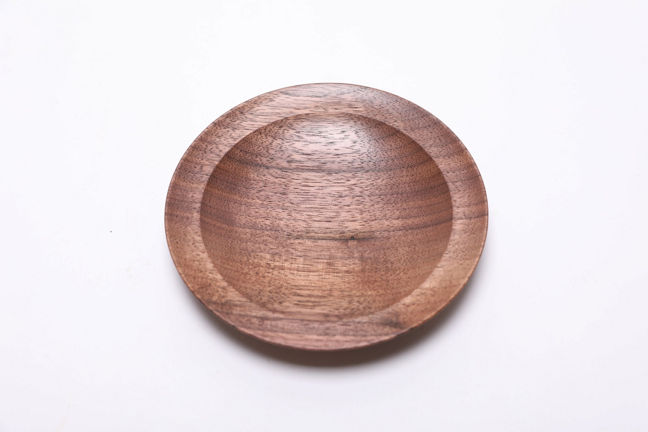 #2616 Quartersawn Wild Black Walnut Wooden Ring Dish  5 1/2" x 7/8"