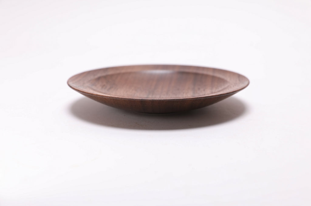 #2616 Quartersawn Wild Black Walnut Wooden Ring Dish  5 1/2" x 7/8"