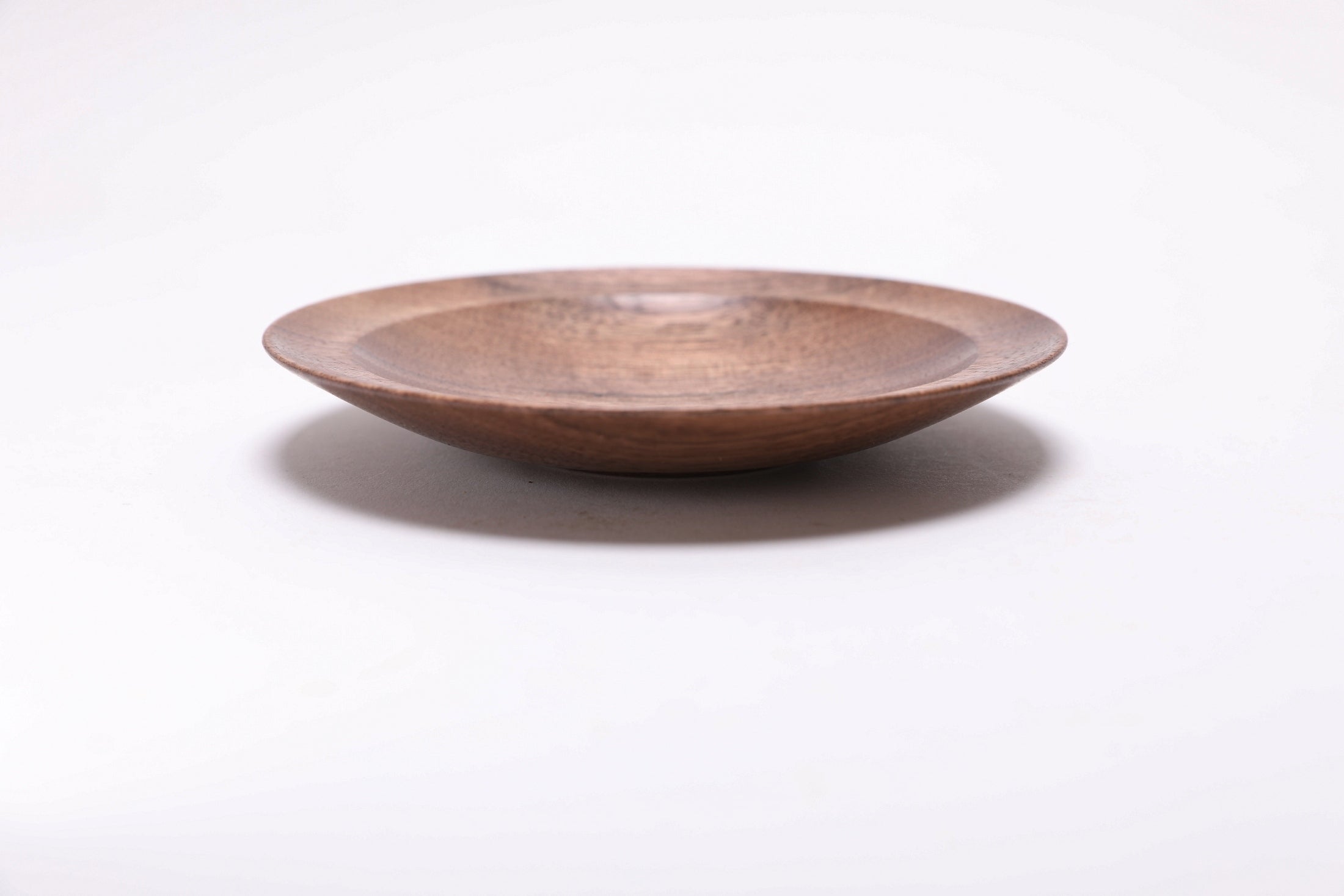 #2616 Quartersawn Wild Black Walnut Wooden Ring Dish  5 1/2" x 7/8"