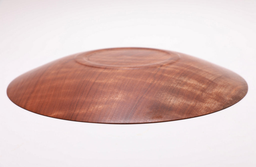 #2624 Quilted Makore Wooden Platter  13 1/4" x 1 3/8"