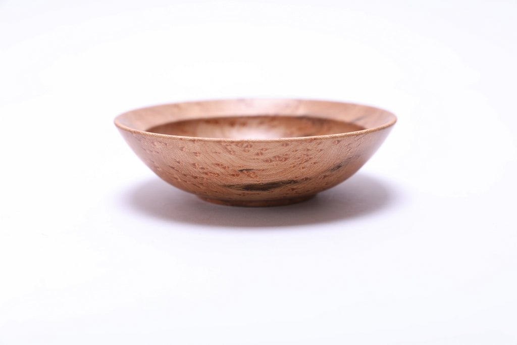 #2631 Small Birdseye Maple Wooden Ring Dish  4 5/8" x 1 3/8"
