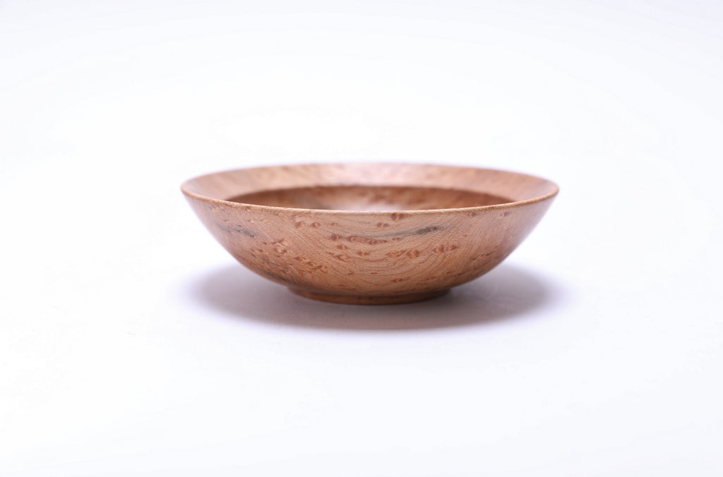 #2631 Small Birdseye Maple Wooden Ring Dish  4 5/8" x 1 3/8"
