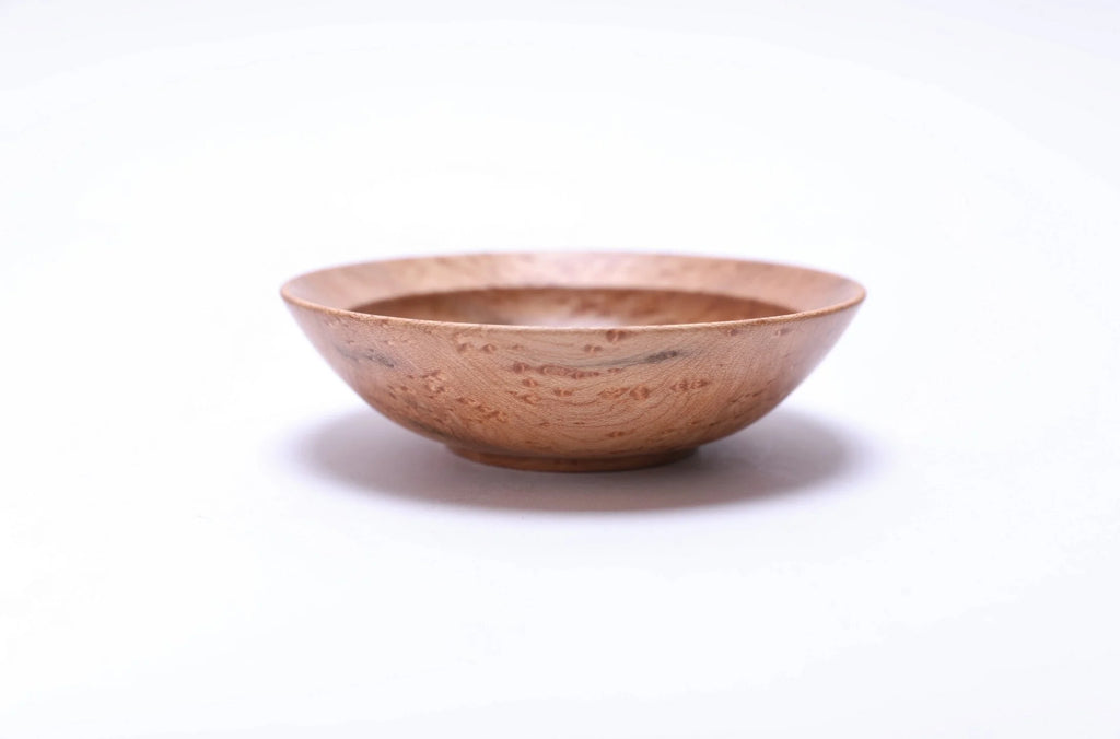 #2631 Small Birdseye Maple Wooden Ring Dish  4 5/8" x 1 3/8"