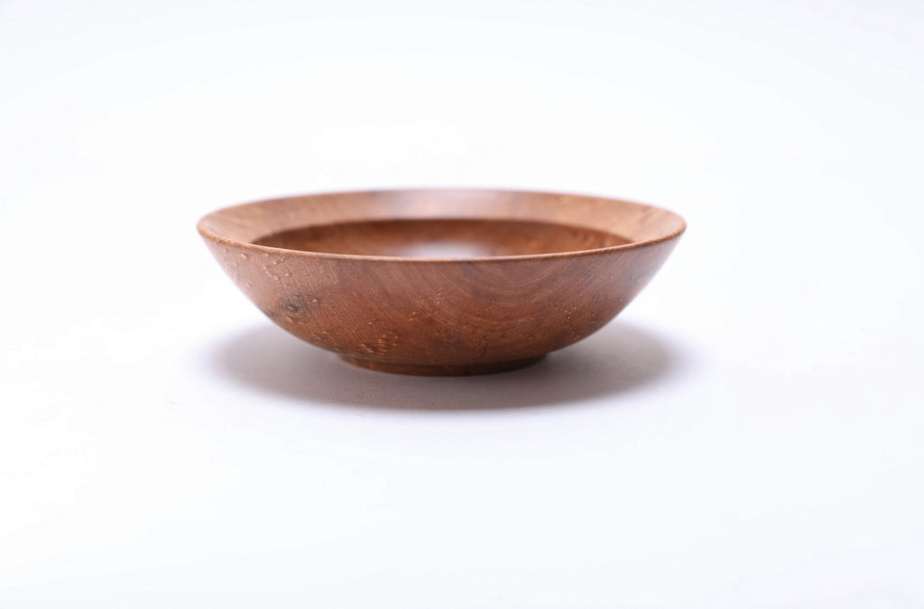#2631 Small Birdseye Maple Wooden Ring Dish  4 5/8" x 1 3/8"