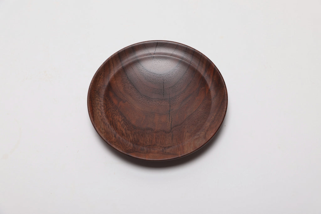#2642 Curly Claro Walnut Ring Dish  4 3/4" x 3/4"