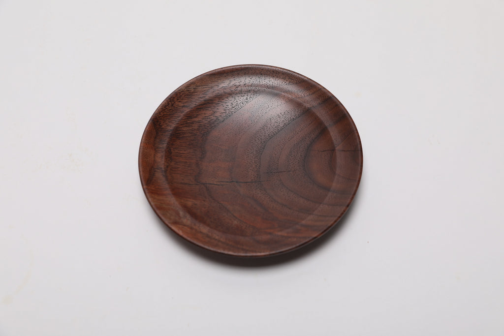 #2642 Curly Claro Walnut Ring Dish  4 3/4" x 3/4"