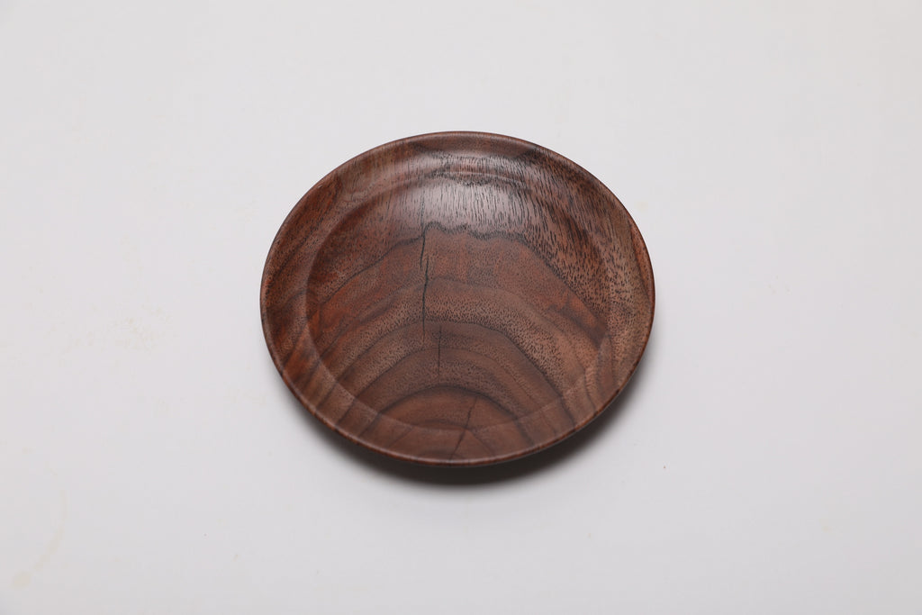 #2642 Curly Claro Walnut Ring Dish  4 3/4" x 3/4"