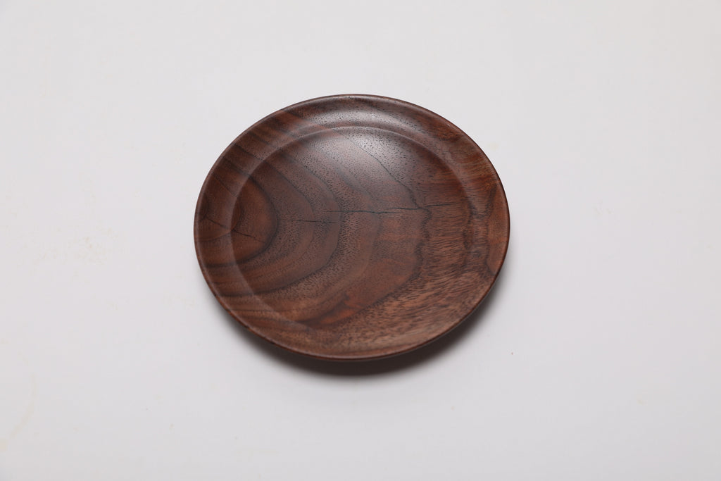 #2642 Curly Claro Walnut Ring Dish  4 3/4" x 3/4"