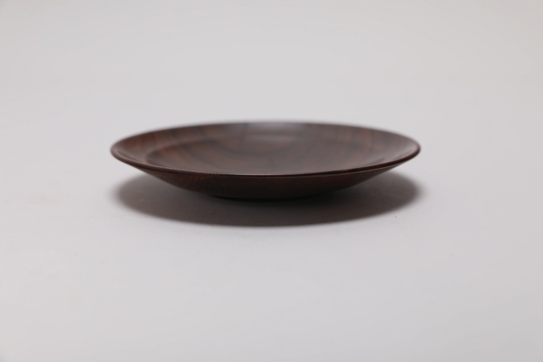 #2642 Curly Claro Walnut Ring Dish  4 3/4" x 3/4"