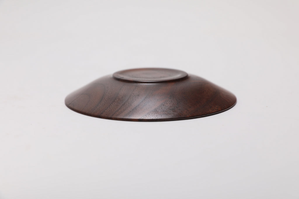 #2642 Curly Claro Walnut Ring Dish  4 3/4" x 3/4"