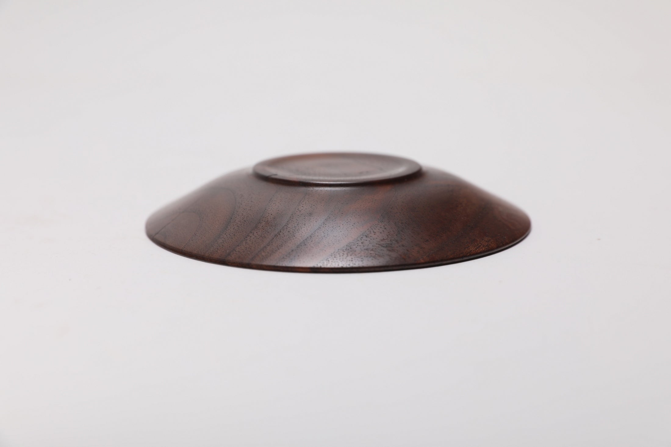 #2642 Curly Claro Walnut Ring Dish  4 3/4" x 3/4"