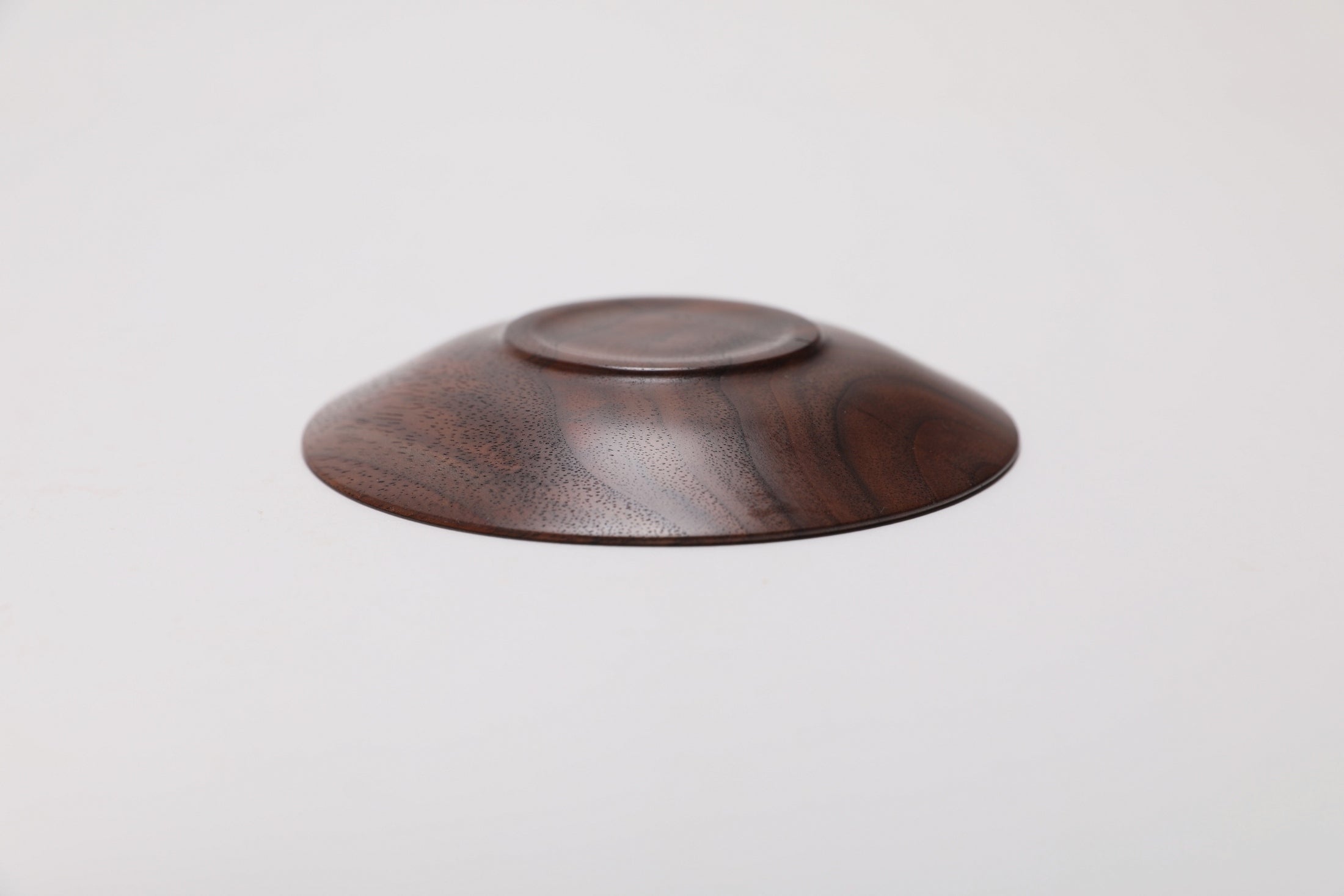 #2642 Curly Claro Walnut Ring Dish  4 3/4" x 3/4"