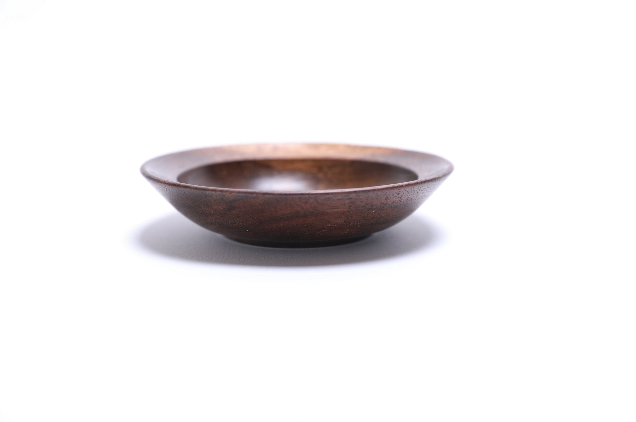 #2645 Claro Walnut Wooden Ring Dish  4" x 7/8"