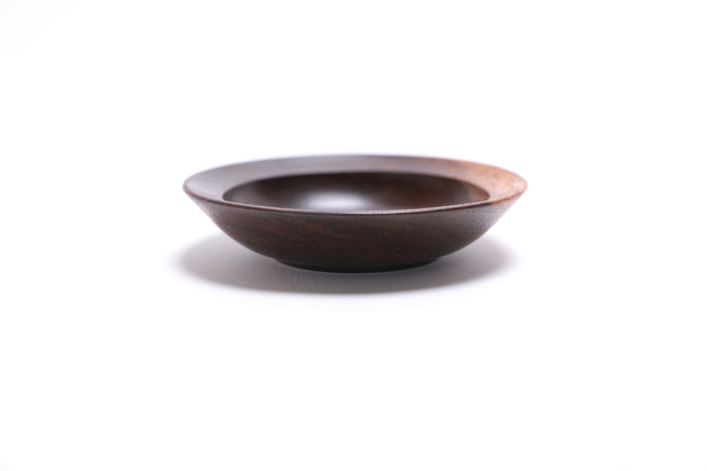 #2645 Claro Walnut Wooden Ring Dish  4" x 7/8"
