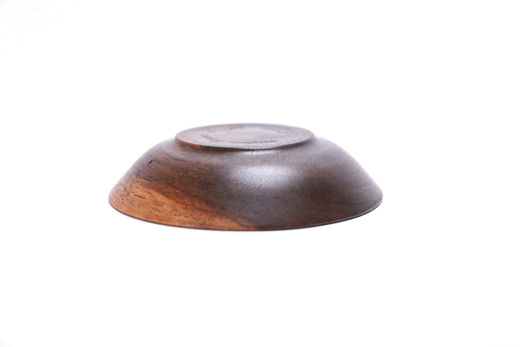#2645 Claro Walnut Wooden Ring Dish  4" x 7/8"