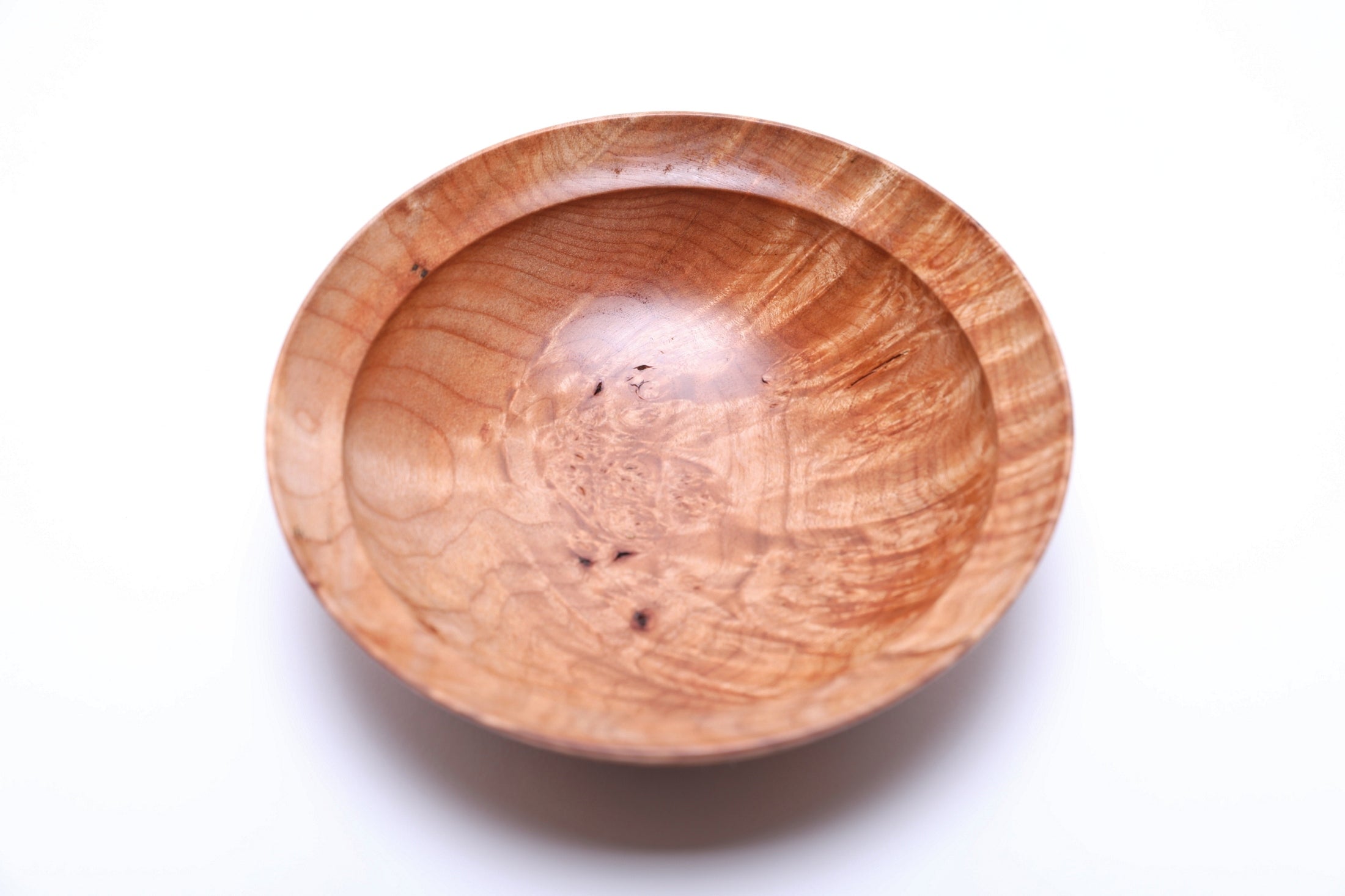 #2647 Big Leaf Maple Burl Wooden Bowl  (6 1/4" x 2")