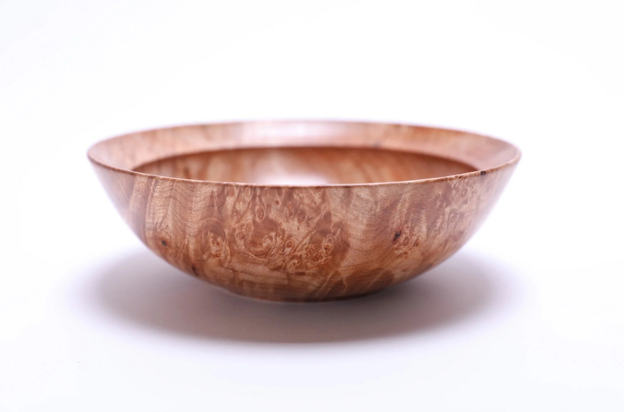 #2647 Big Leaf Maple Burl Wooden Bowl  (6 1/4" x 2")