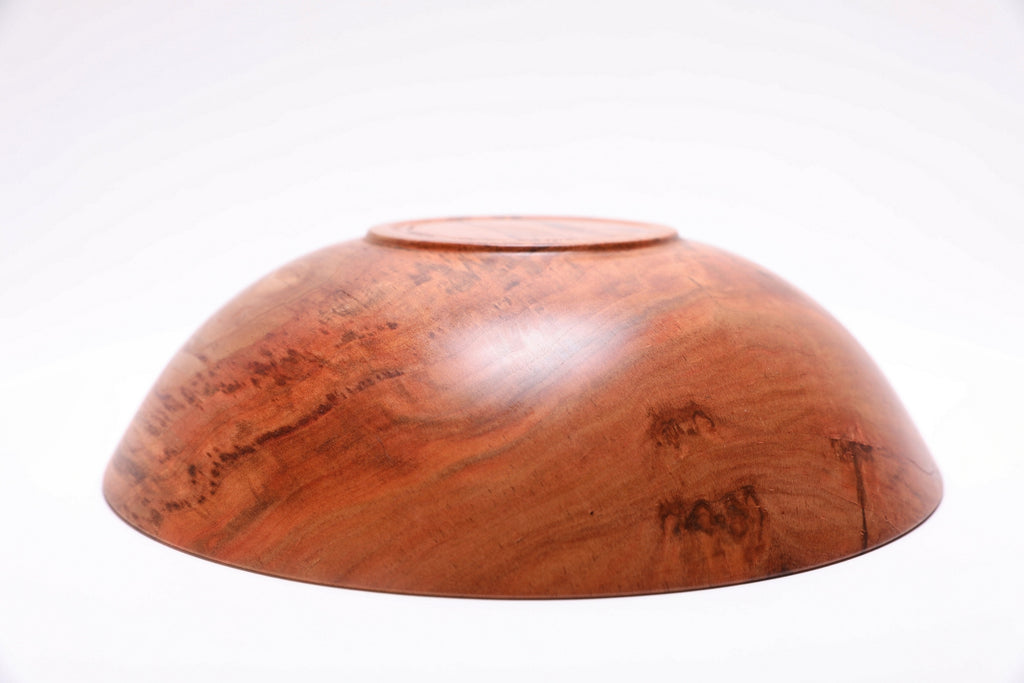 #2644 Curly Wild Black Cherry Fruit and Wooden Salad Bowl  (11" x 3 1/8")