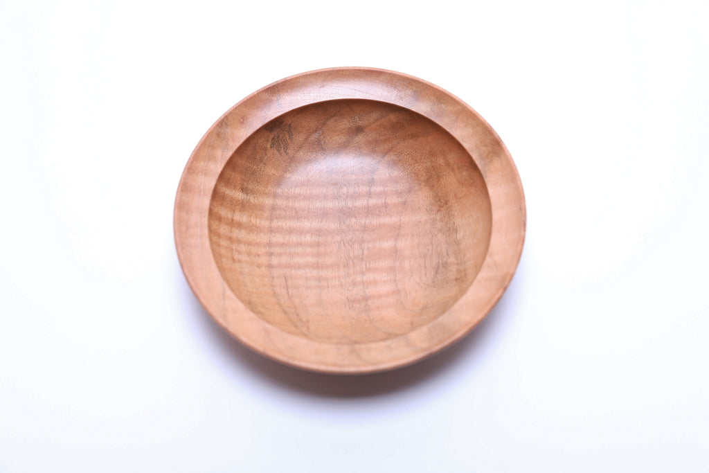 #2649 Fiddleback Maple Wooden Ring Dish  (4 3/8" x 1 1/8")
