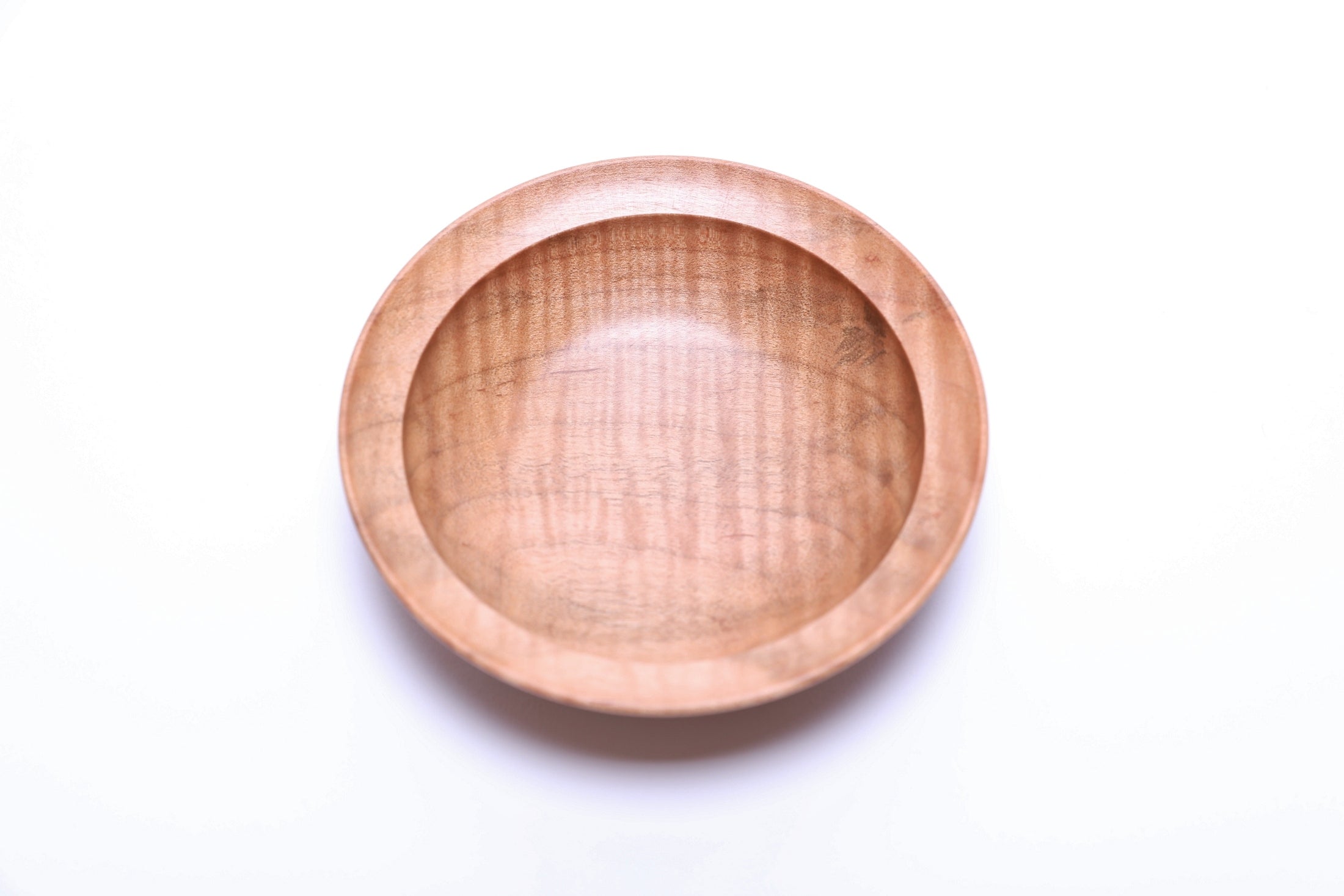 #2649 Fiddleback Maple Wooden Ring Dish  (4 3/8" x 1 1/8")
