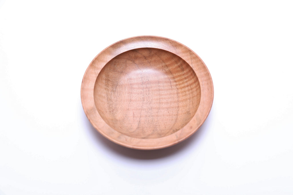 #2649 Fiddleback Maple Wooden Ring Dish  (4 3/8" x 1 1/8")
