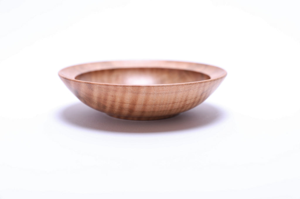 #2649 Fiddleback Maple Wooden Ring Dish  (4 3/8" x 1 1/8")