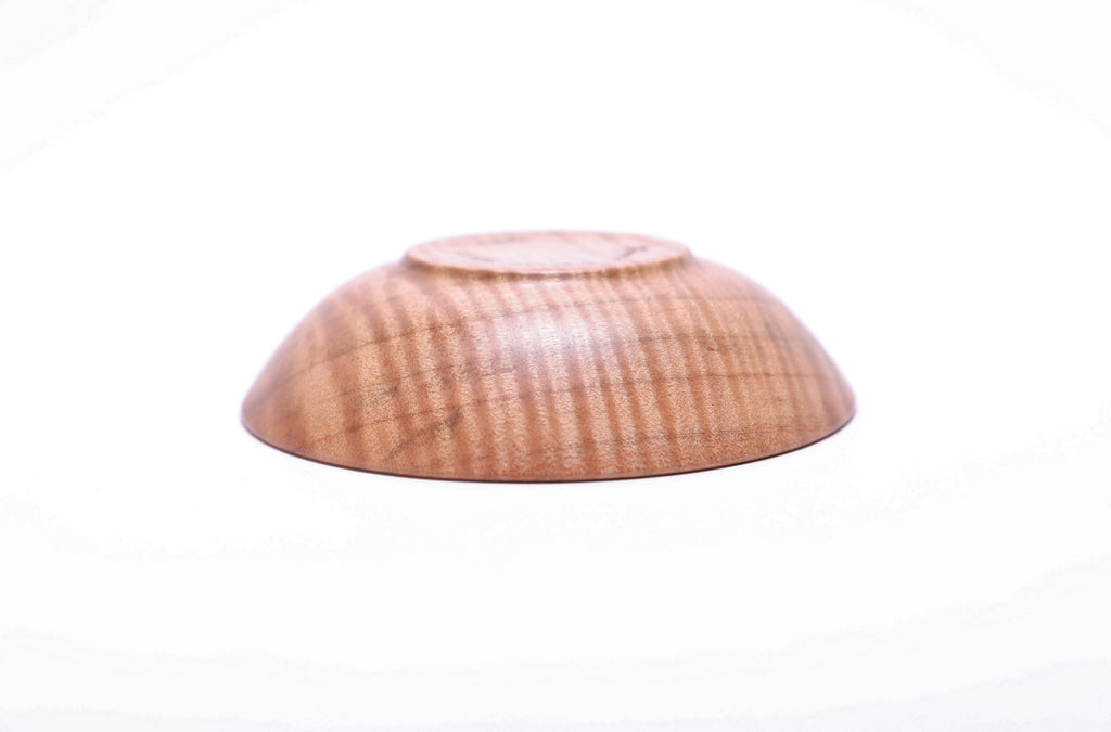#2649 Fiddleback Maple Wooden Ring Dish  (4 3/8" x 1 1/8")