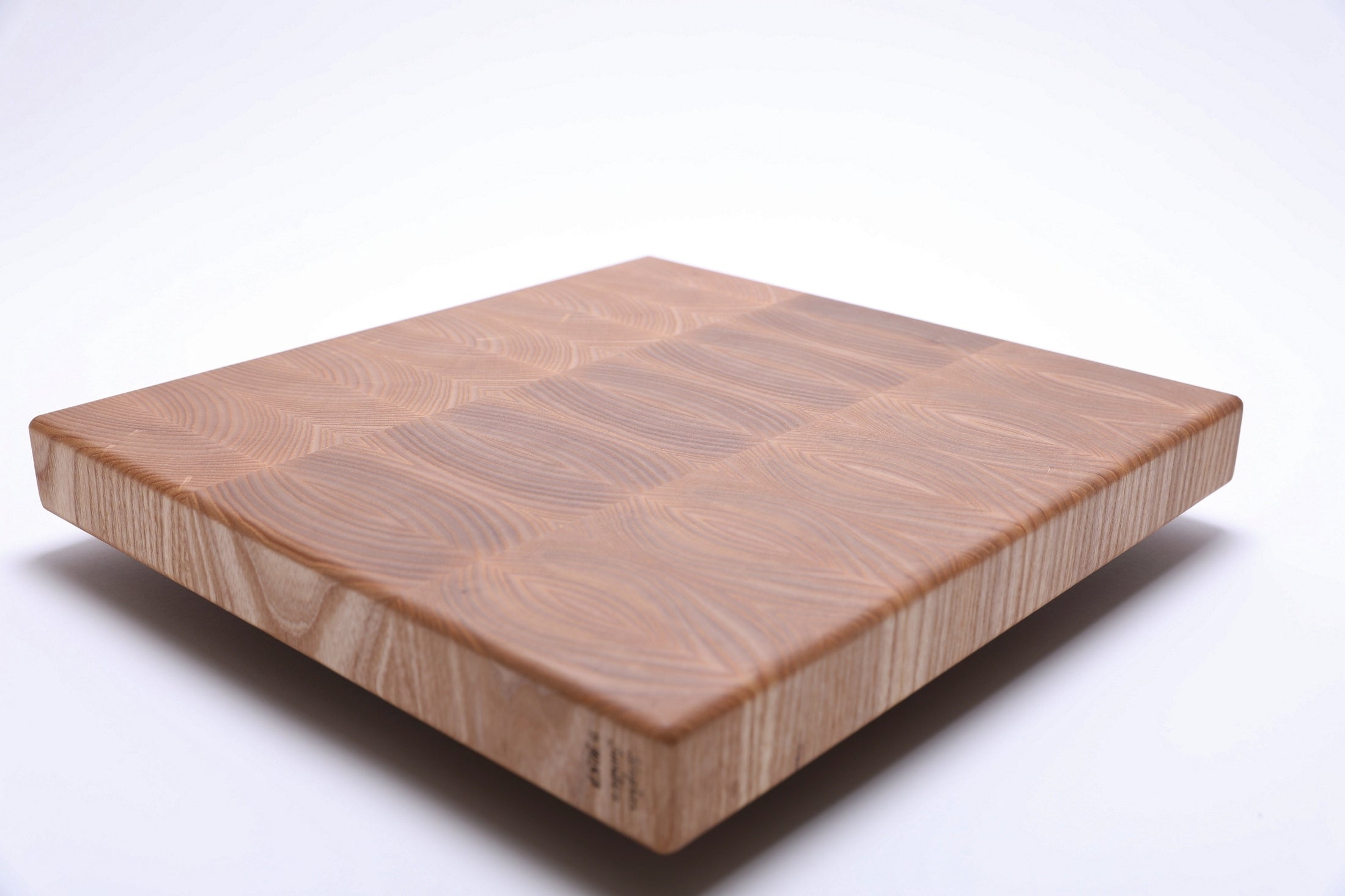 #3057 Book Matched Ash End Grain Cutting Board  (14 1/2" x 13 3/4" x 1 5/8")