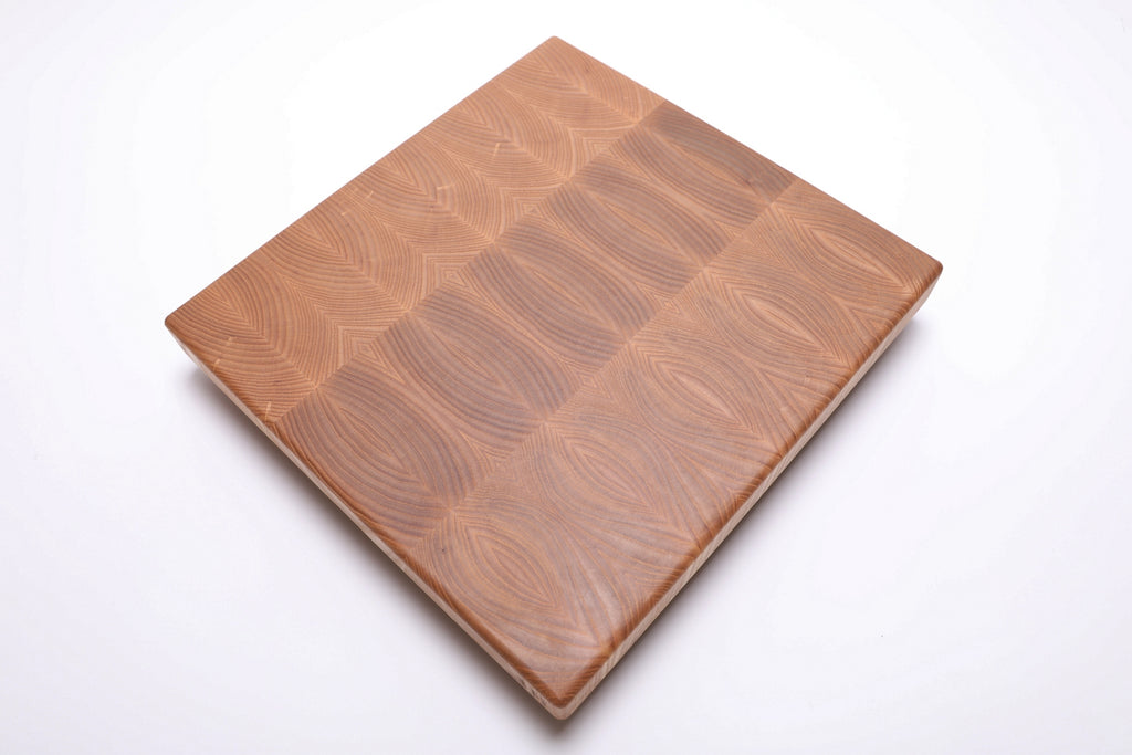 #3057 Book Matched Ash End Grain Cutting Board  (14 1/2" x 13 3/4" x 1 5/8")