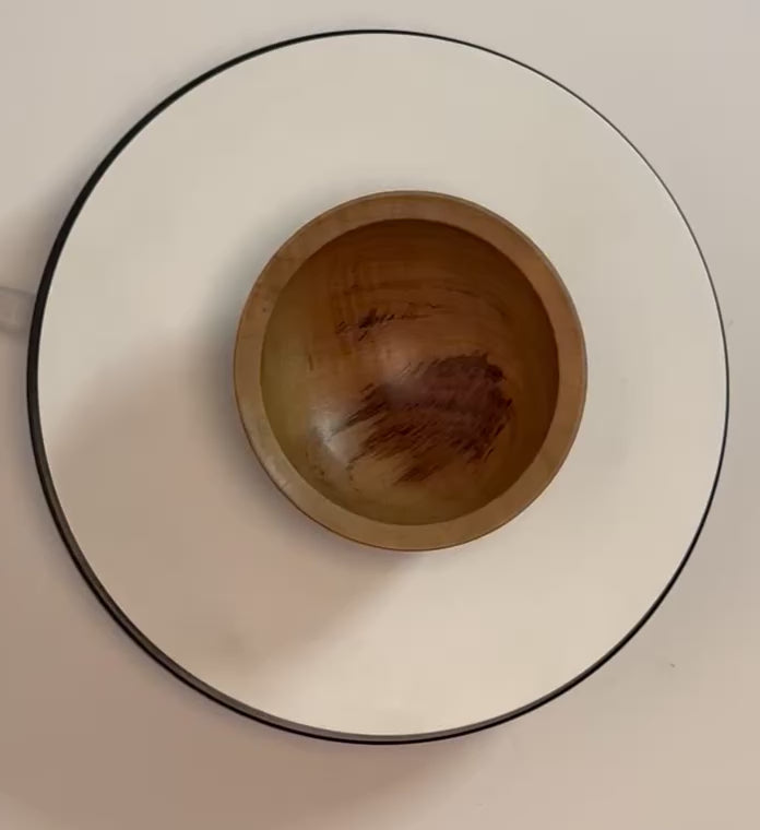 #2452 Small Camphor Wooden Bowl  4 1/2" x 2 1/4"