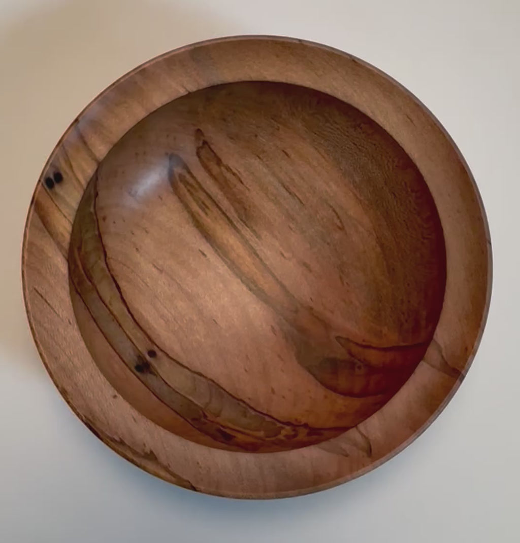 #2659 Small Ambrosia Maple Wooden Bowl  (4 3/8" x 1 3/8")