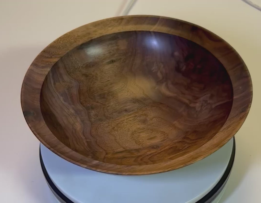 #2719 Wild Black Walnut Wooden Bowl  (10" x 3")