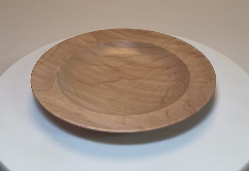 #2802 Quilted Curly Maple Wooden Ring Dish  (6 1/4" x 7/8")